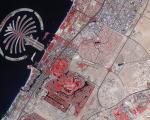 satellite image of Dubai