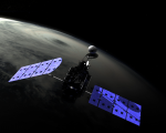 Artist's depiction of NASA's Global Precipitation Measurement mission