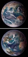 The Earth caught by NASA's satellites Terra and Aqua