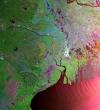 Satellite image of India acquired by Envisat's ASAR, 2005