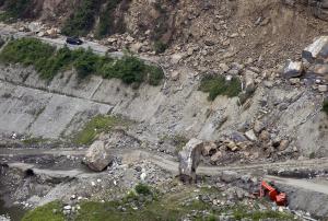 Destructions by the 2008 earthquake in the Sichuan province.