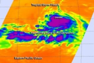 Flossie is moving toward the west