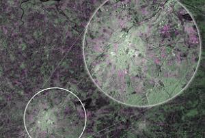 The first image captured by Copernicus satellite Sentinel-1A showing Brussels