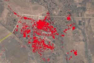 satellite images to track flooding in Afghanistan
