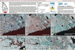 ALOS PALSAR satellite images to map southern provinces flooded in Sri Lanka
