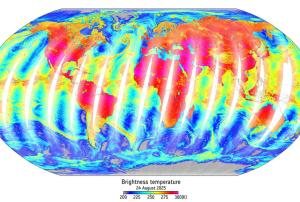 First glimpse of MetOp-SG-A1 Microwave Sounder data, (c) esa, EUMETSAT