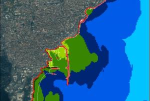 Map of Damage Scenarios in tsunami-prone communities