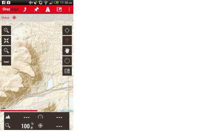 USGS TNM Topographic Data viewed on a mobile device