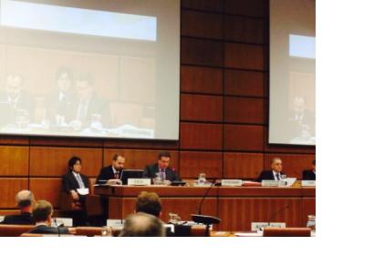 Mr Luc St-Pierre presented the UN-SPIDER programme's recent activities to COPUOS