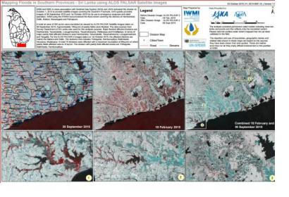 ALOS PALSAR satellite images to map southern provinces flooded in Sri Lanka