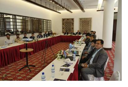 Participants at the UN-SPIDER/ANDMA meeting